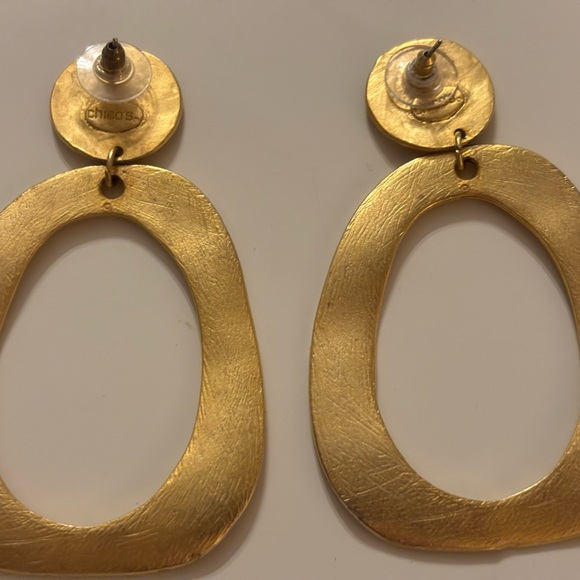 Chico's Gold Statement Earrings - Picture 4 of 4